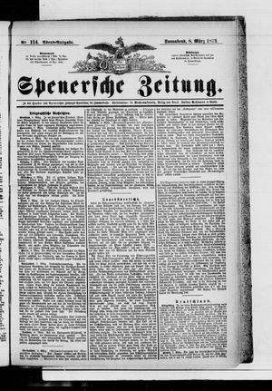 Spenersche Zeitung vom 08.03.1873