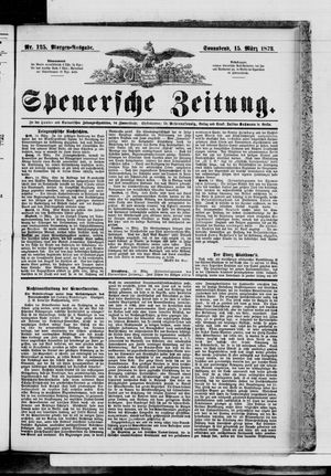 Spenersche Zeitung on Mar 15, 1873