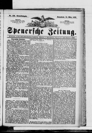 Spenersche Zeitung on Mar 15, 1873