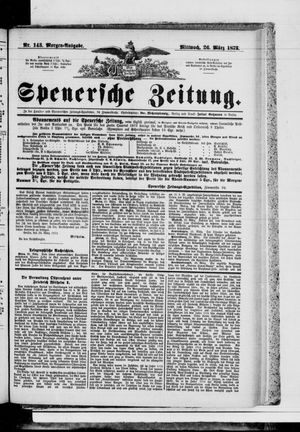 Spenersche Zeitung vom 26.03.1873