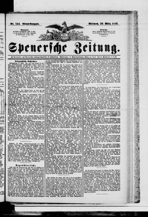 Spenersche Zeitung vom 26.03.1873