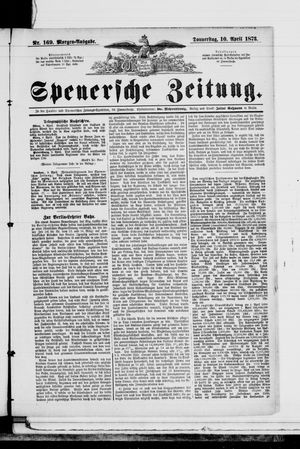 Spenersche Zeitung vom 10.04.1873