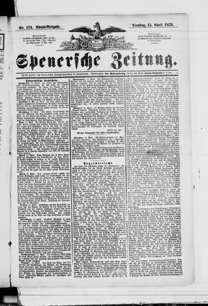 Spenersche Zeitung vom 15.04.1873
