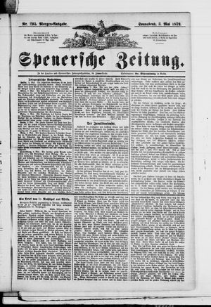 Spenersche Zeitung vom 03.05.1873