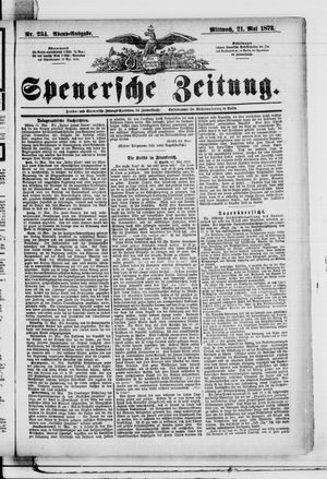 Spenersche Zeitung on May 21, 1873