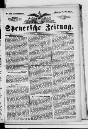 Spenersche Zeitung vom 28.05.1873