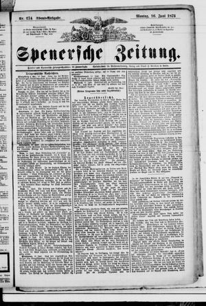 Spenersche Zeitung on Jun 16, 1873