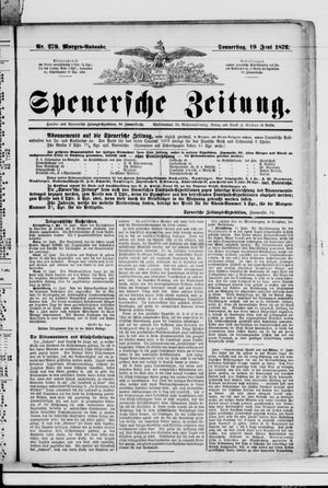 Spenersche Zeitung vom 19.06.1873