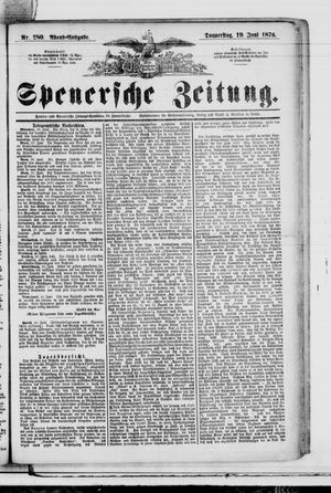 Spenersche Zeitung vom 19.06.1873