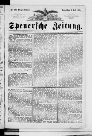 Spenersche Zeitung on Jul 3, 1873