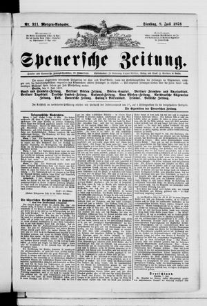 Spenersche Zeitung vom 08.07.1873