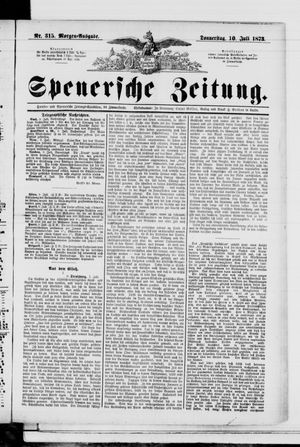 Spenersche Zeitung vom 10.07.1873