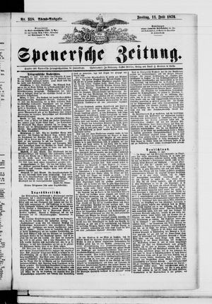 Spenersche Zeitung vom 11.07.1873