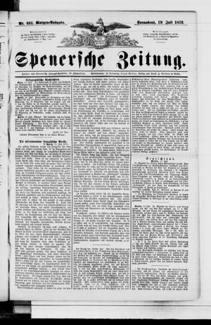 Spenersche Zeitung vom 19.07.1873