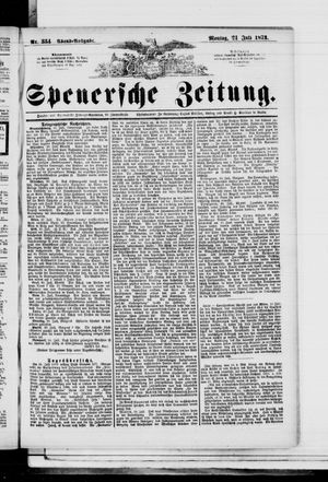 Spenersche Zeitung vom 21.07.1873