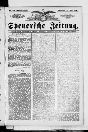 Spenersche Zeitung vom 24.07.1873