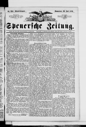 Spenersche Zeitung vom 26.07.1873
