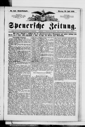 Spenersche Zeitung vom 28.07.1873