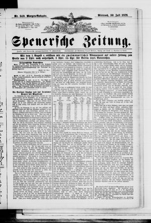 Spenersche Zeitung on Jul 30, 1873