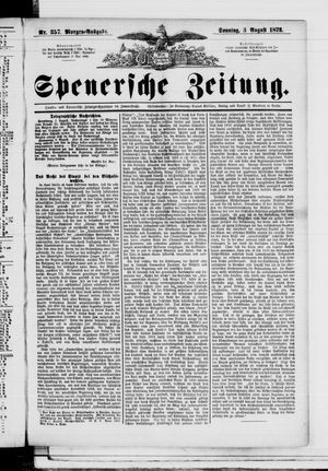 Spenersche Zeitung vom 03.08.1873