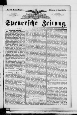 Spenersche Zeitung on Aug 6, 1873