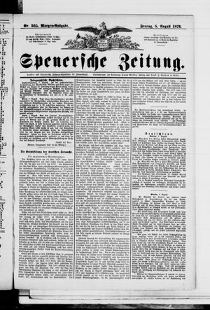 Spenersche Zeitung vom 08.08.1873