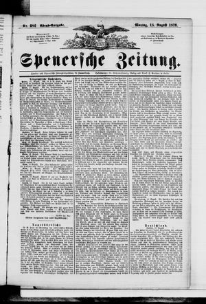 Spenersche Zeitung on Aug 18, 1873