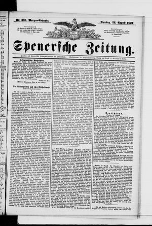 Spenersche Zeitung vom 26.08.1873