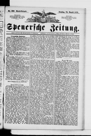 Spenersche Zeitung vom 26.08.1873