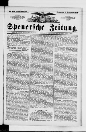 Spenersche Zeitung vom 06.09.1873