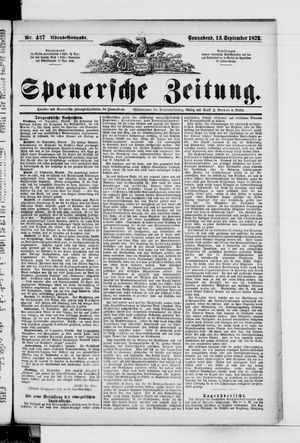 Spenersche Zeitung vom 13.09.1873