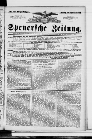 Spenersche Zeitung vom 26.09.1873