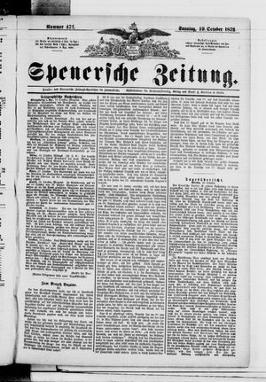 Spenersche Zeitung vom 19.10.1873