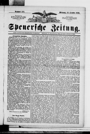 Spenersche Zeitung vom 22.10.1873