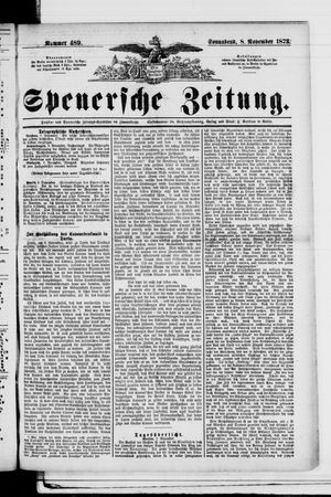 Spenersche Zeitung on Nov 8, 1873