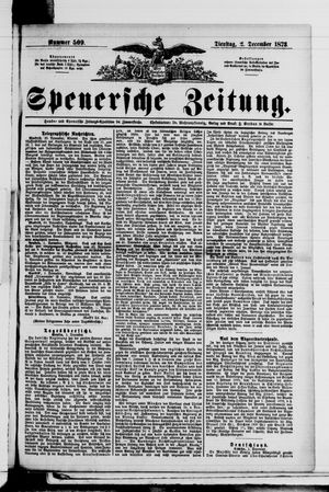 Spenersche Zeitung vom 02.12.1873