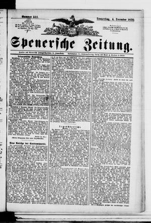 Spenersche Zeitung on Dec 4, 1873