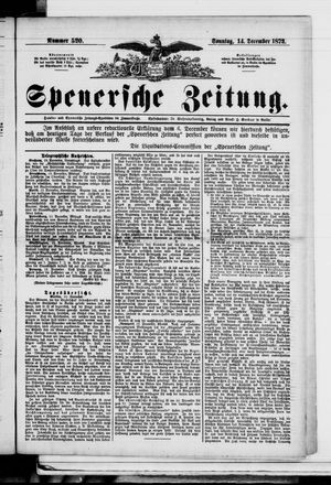 Spenersche Zeitung vom 14.12.1873