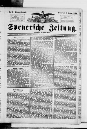 Spenersche Zeitung vom 03.01.1874