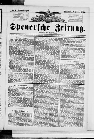 Spenersche Zeitung vom 03.01.1874
