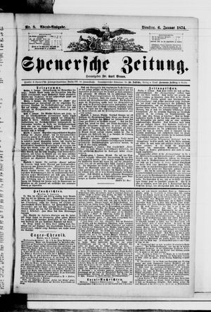 Spenersche Zeitung vom 06.01.1874