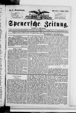 Spenersche Zeitung vom 07.01.1874