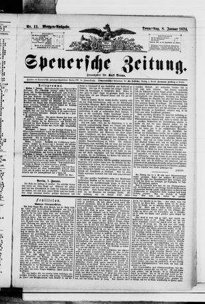 Spenersche Zeitung vom 08.01.1874