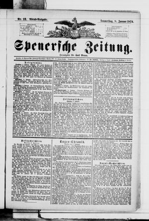 Spenersche Zeitung vom 08.01.1874