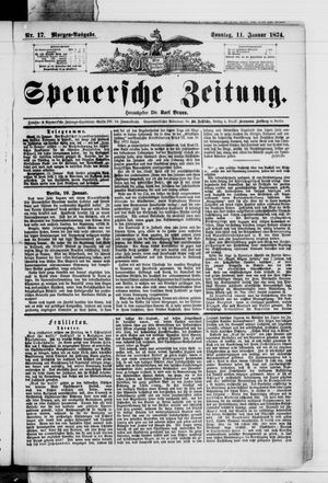 Spenersche Zeitung on Jan 11, 1874