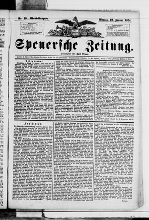 Spenersche Zeitung vom 12.01.1874