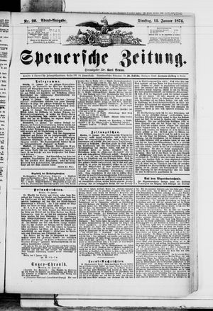 Spenersche Zeitung vom 13.01.1874