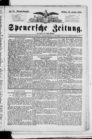 Spenersche Zeitung vom 16.01.1874