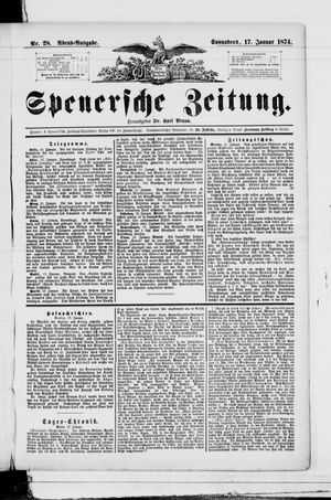 Spenersche Zeitung vom 17.01.1874