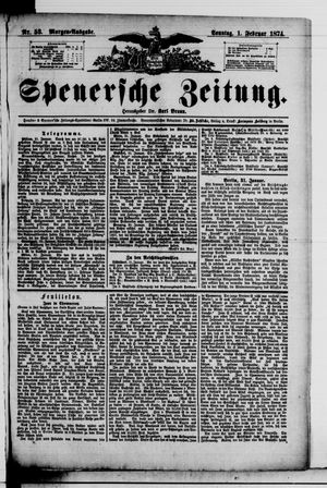 Spenersche Zeitung vom 01.02.1874